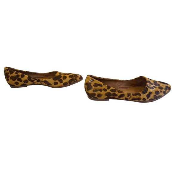 Zodiac Women’s Leopard Print Calf Hair Flats Pointed Toe Slip-On Shoes 9.5M - Picture 2 of 9